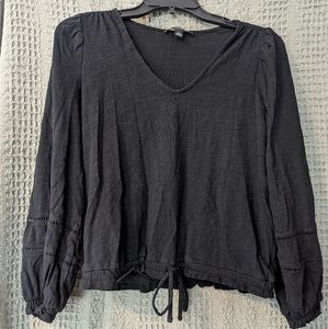 🩵 3 for $15 INC black long sleeve shirt size S